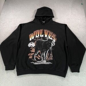 Darc Sport Hoodie Mens Extra Large Wolves Club Ohana Tour Bodybuilding Pullover